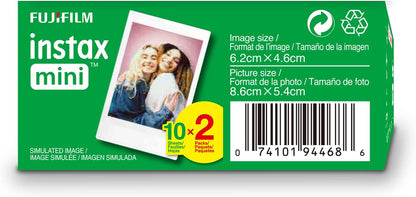 Fujifilm INSTAX MINI Twin Pack Instant Film 20 Photos