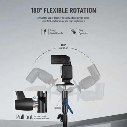 Neewer 10101210 Camera Flash Bracket H-Type with Umbrella Holder