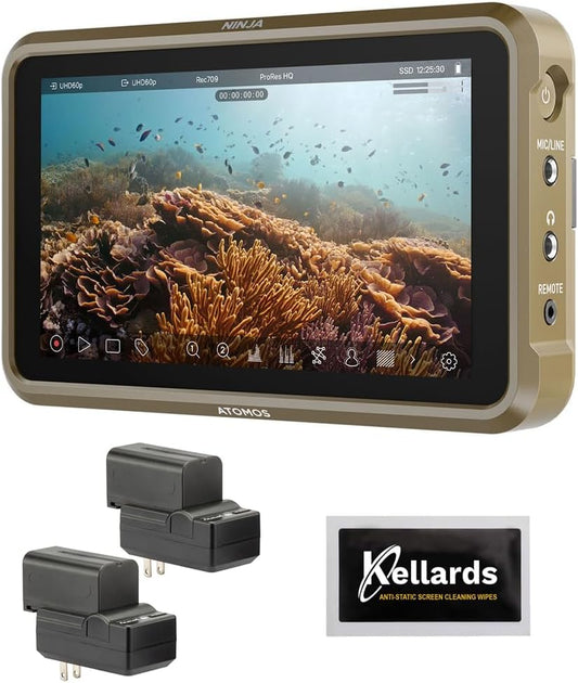 Atomos ATOMNJA004 Ninja 5.2" 4K HDMI Recording Monitor Bundle