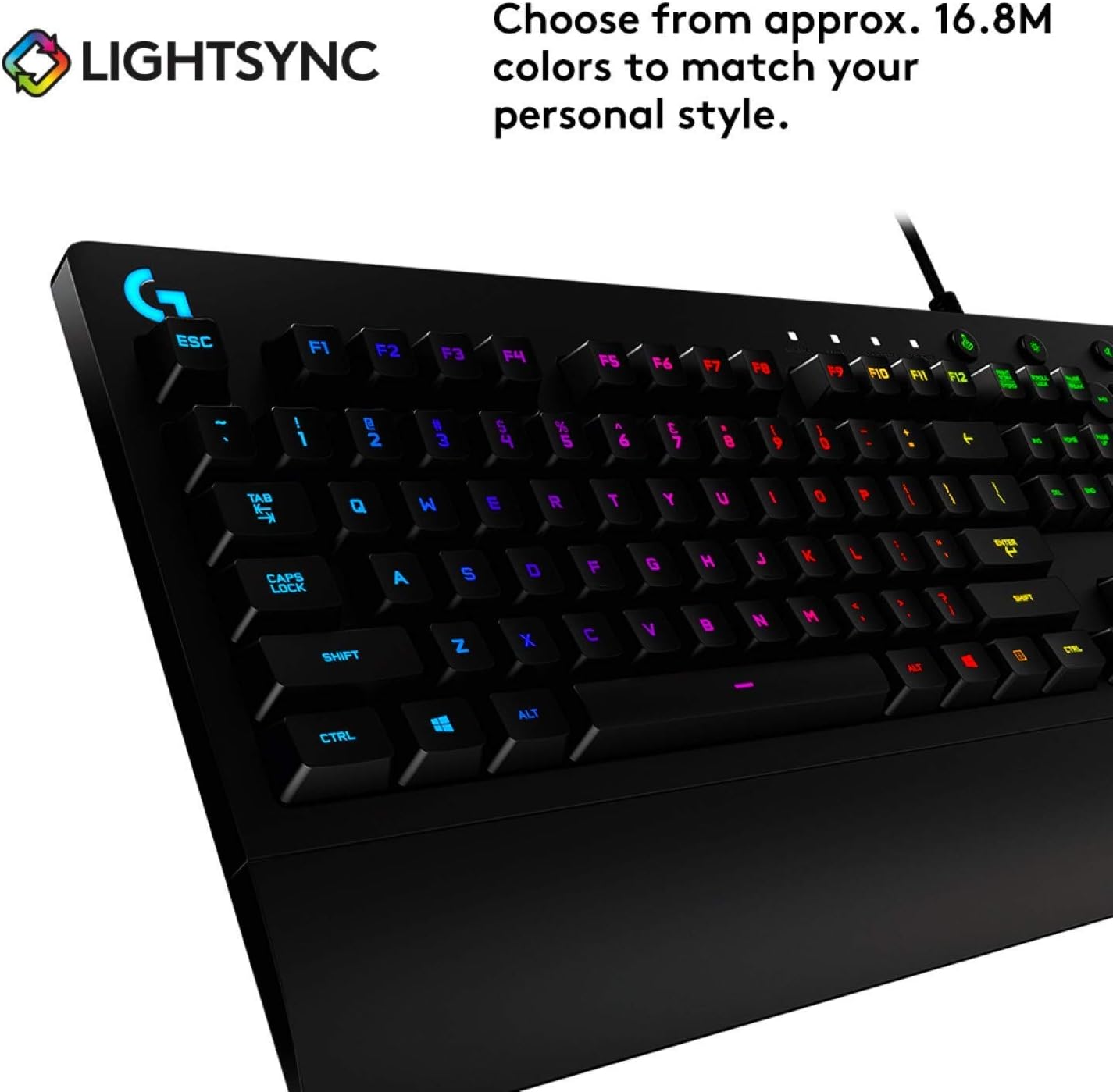 Logitech 920-008083 G213 Prodigy RGB Gaming Keyboard (Renewed)