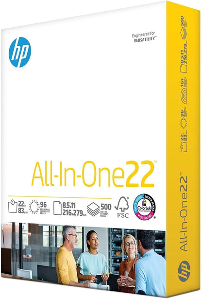 HP HEW207010 All-In-One22 Paper 8.5x11 White Ream