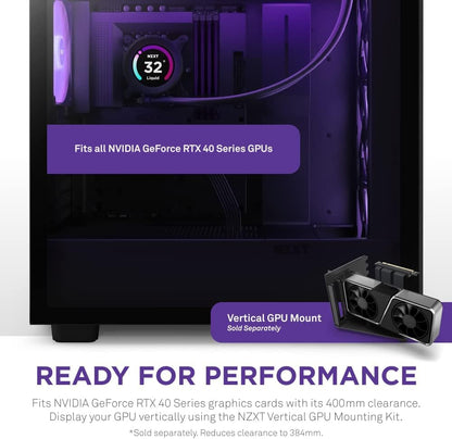 NZXT H7 Elite CM-H71EB-02 Black ATX Mid-Tower Gaming Case