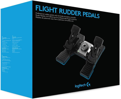 Logitech 945-000024-cr G PRO Flight Rudder Pedals - Wired (Renewed)