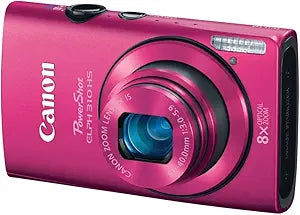 Canon PowerShot ELPH 310 HS: 12.1MP, 8x Zoom, 1080p HD (Pink) — main product image