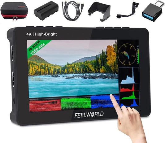 FEELWORLD F5 V4S01 5.5 Inch Camera Field Monitor Kit