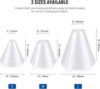 Neewer 10104366 3-Pack Light Cone Photography Diffusers