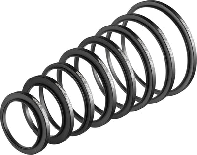 Neewer 10086196 Step-Up Adapter Ring Set (8pcs)
