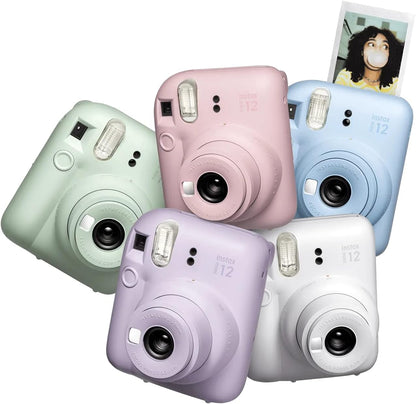 Fujifilm Instax Mini 12 Instant Camera Pastel Blue Bundle