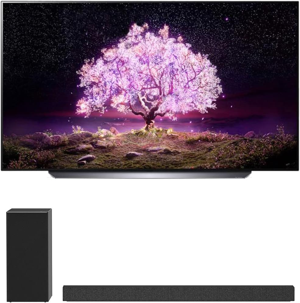 LG E54LGOLED83C1PUA 83" 4K OLED TV SP7Y Sound Bar Bundle