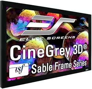 Elite Screens ER120DHD3 Sable Frame CineGrey 3D - Projector Screen