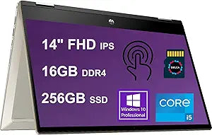 HP Pavilion X360 Premium 14" 2-in-1 Laptop, i5, 16GB, 256GB SSD Touchscreen