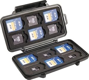 Pelican 0910-015-110 SD Memory Card Case Black
