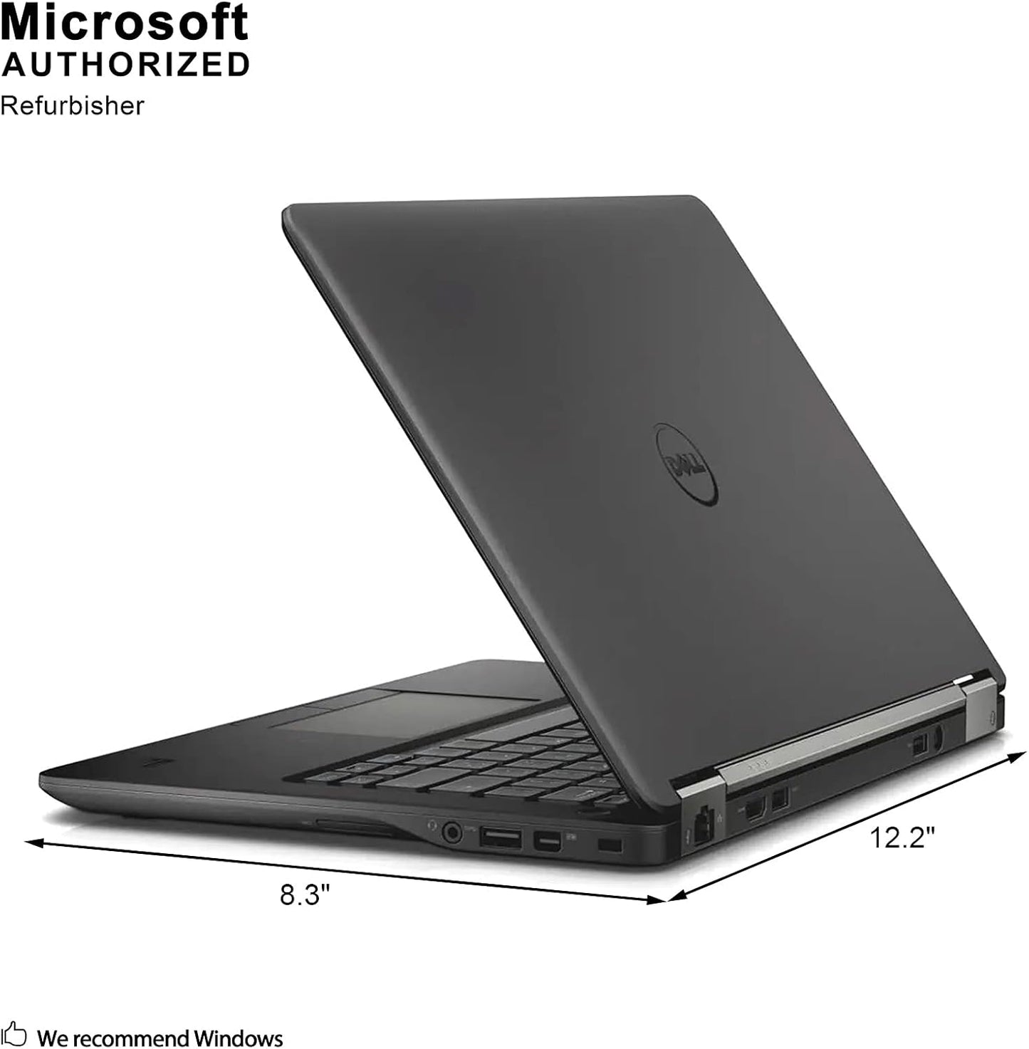 Dell Latitude E7250 i5 Laptop, 8GB RAM, 256GB SSD (Renewed)