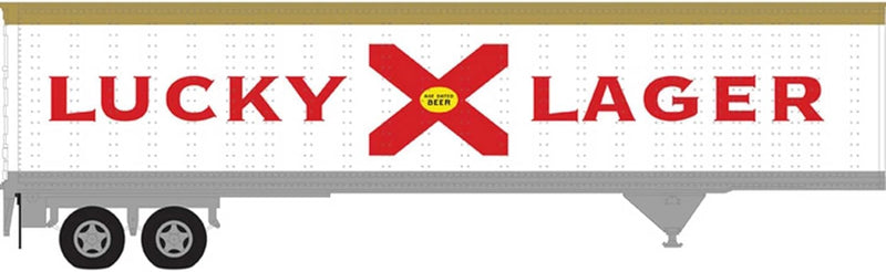 Atlas 50005611 N Scale Trailer Lucky Lager White/Red — main product image