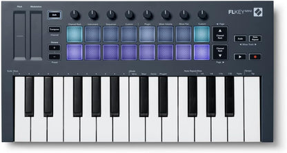 Novation NOVFLKMINIK1 FLkey Mini 25-Key MIDI Controller Bundle