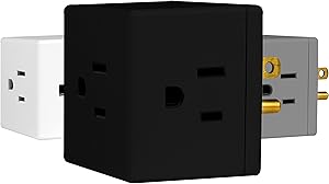 GE 47494 3-Outlet Extender Wall Tap Power Adapter