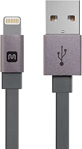 Monoprice 112955 Apple MFi Certified Flat Lightning Cable 3ft — main product image