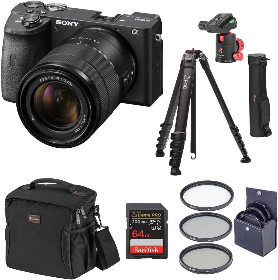 Sony a6600 18-135mm Lens Mirrorless Camera Bundle