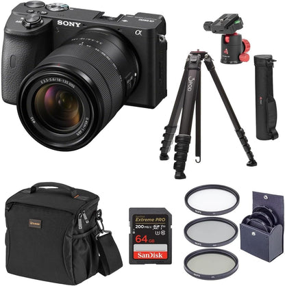 Sony a6600 18-135mm Lens Mirrorless Camera Bundle