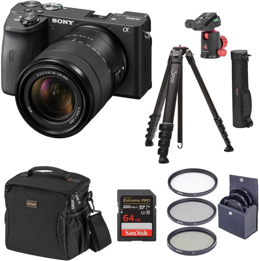 Sony a6600 18-135mm Lens Mirrorless Camera Bundle