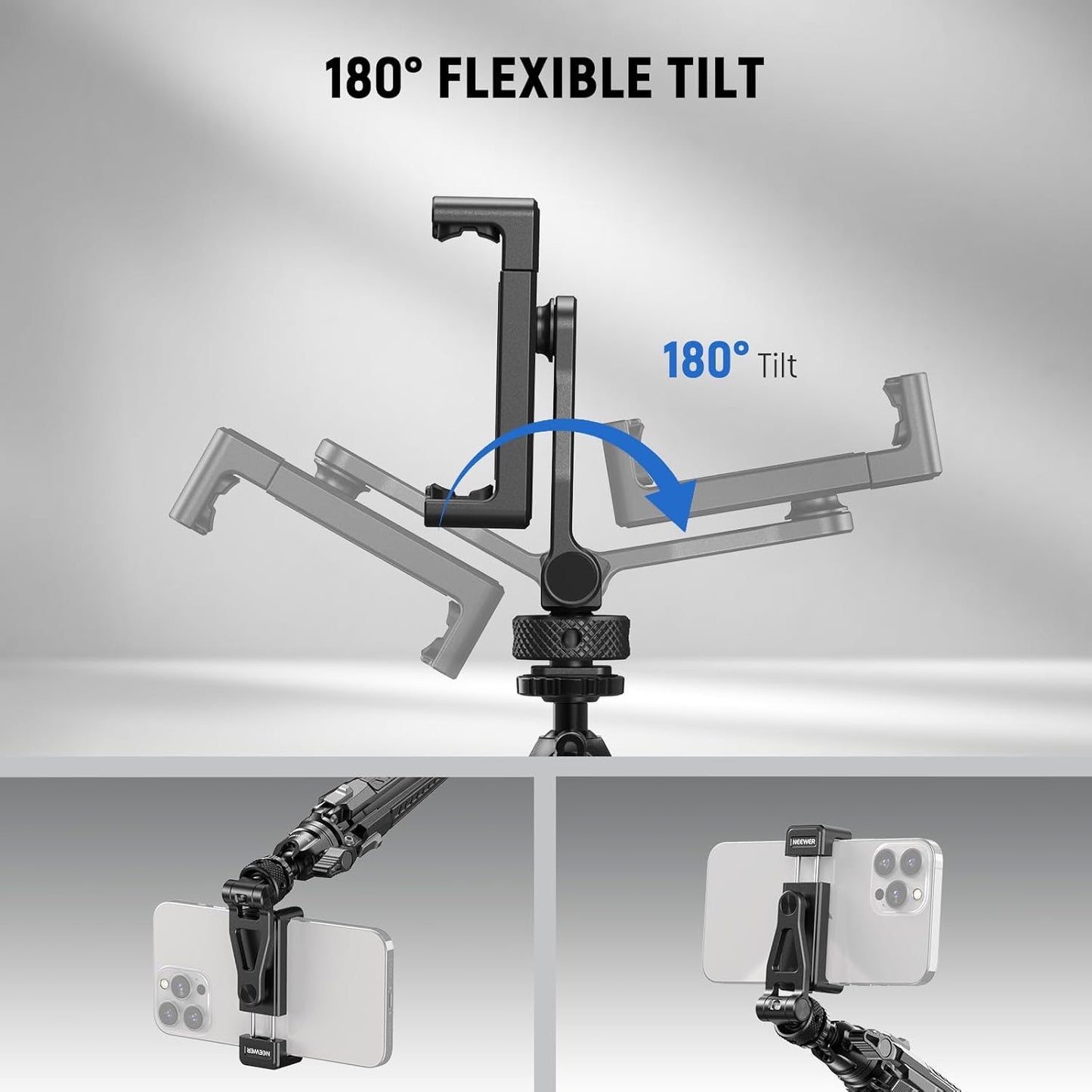 Neewer GA010 Metal Phone Tripod Mount Cold Shoe