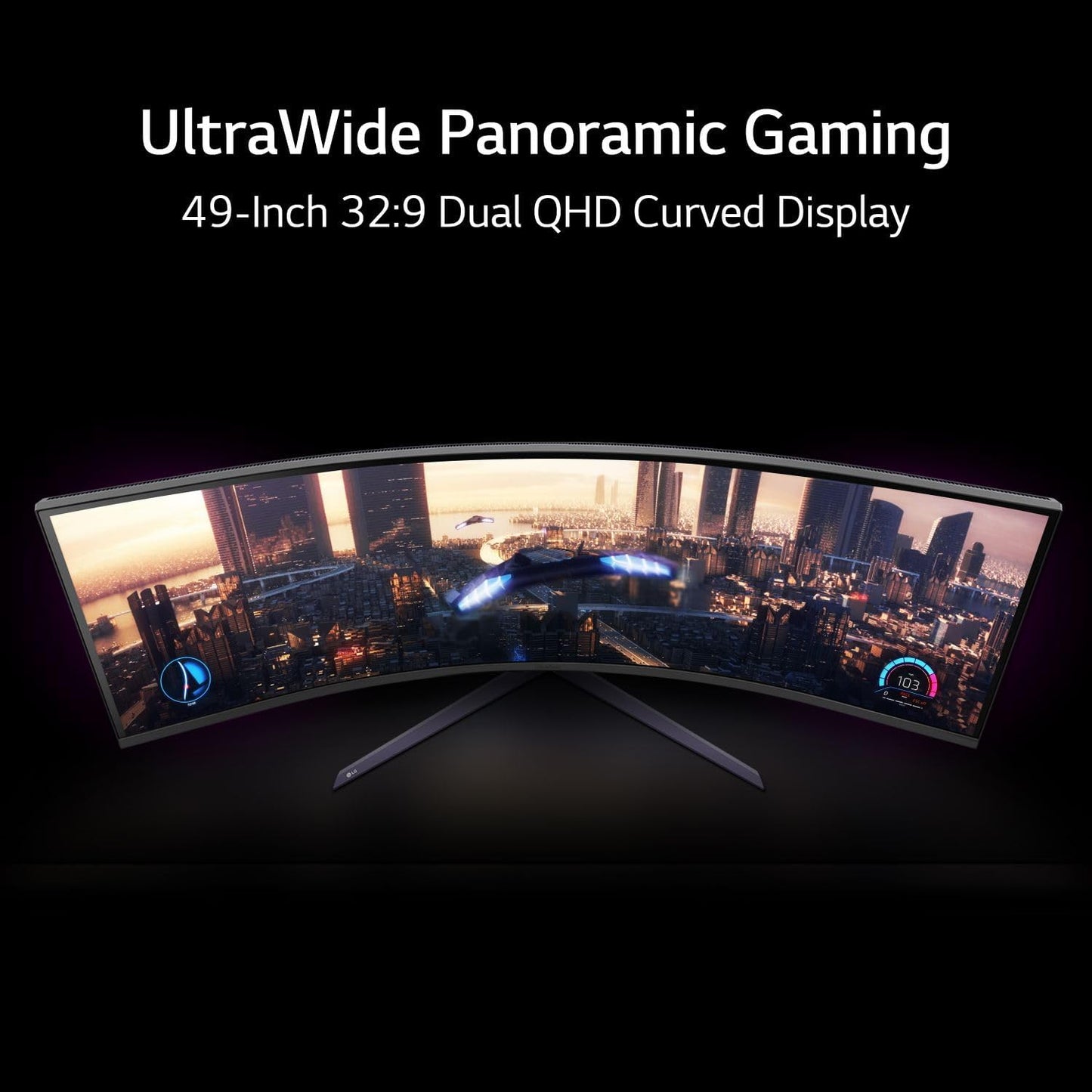 LG 49GR85DC-B.AUS 49" UltraGear 240Hz Curved Gaming Monitor