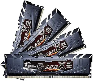 G.Skill F4-3200C16Q-64GFX Flare X 64GB (4x16GB) DDR4 3200MHz RAM — main product image