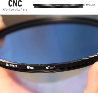 Neewer 10101680 67mm Color Lens Filter Set - 9 Pcs