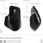 Logitech 910-006569 MX Master 3S Mac Wireless Mouse