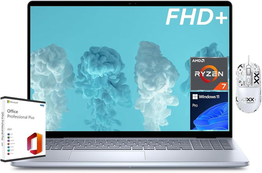 Dell Inspiron 16 AMD Ryzen 7 Business Laptop Bundle