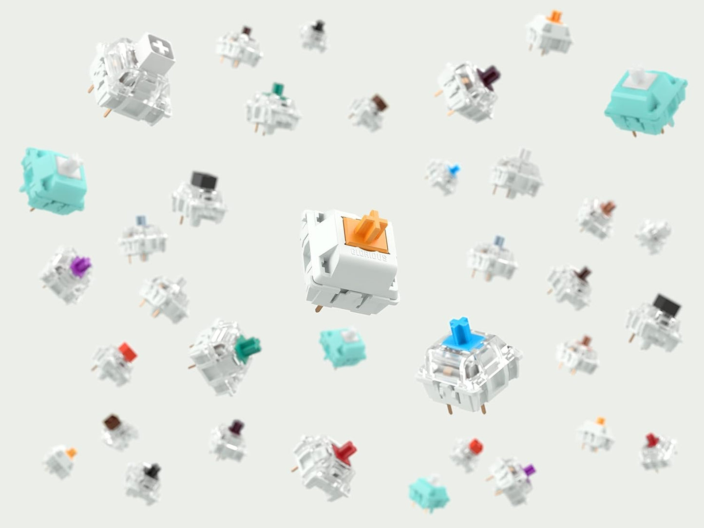Glorious G-KG Keyboard Switch Sample Pack - Gateron, Kailh, Panda, Lynx