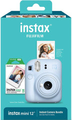 Fujifilm FJFMINI12HBBL Instax Mini 12: Blue Holiday Bundle, Instant Camera