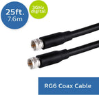 Philips SWV2155H/37 RG6 25 ft. Coaxial Cable