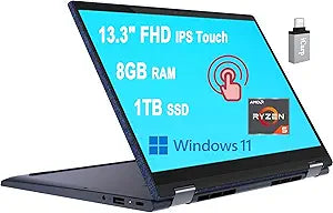 Lenovo Yoga 6 13 2-in-1 Laptop - Ryzen 5, 16GB RAM, 1TB SSD -Renewed — main product image