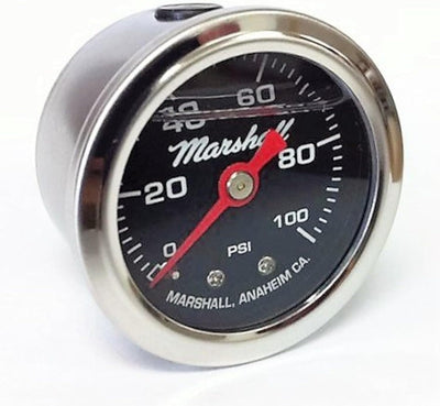 Marshall LB00100 1.5" Fuel Pressure Gauge 0-100 PSI