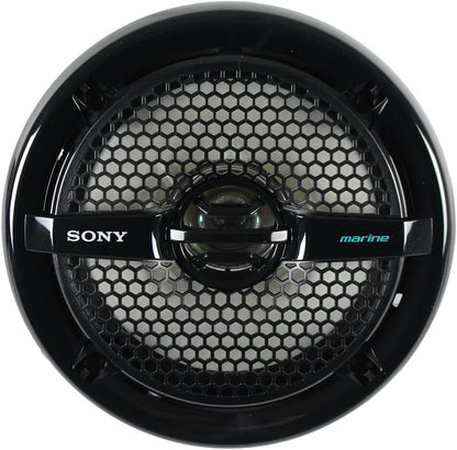Sony XSMP1611B 6.5" Dual Cone Marine Speakers Black