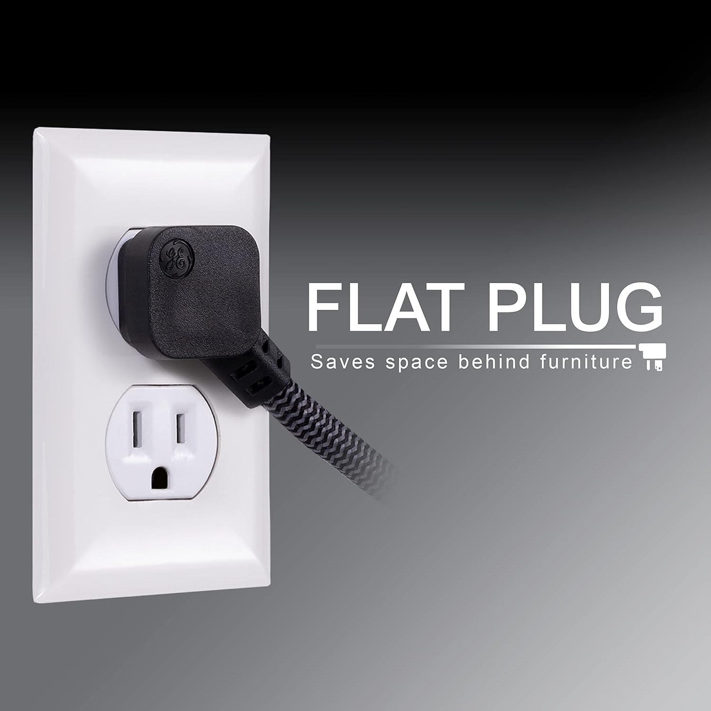 GE 62692 6-Outlet Surge Protector Power Strip