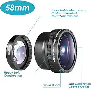 Neewer 10009031@@0340 58mm Wide Angle Fish-eye Lens