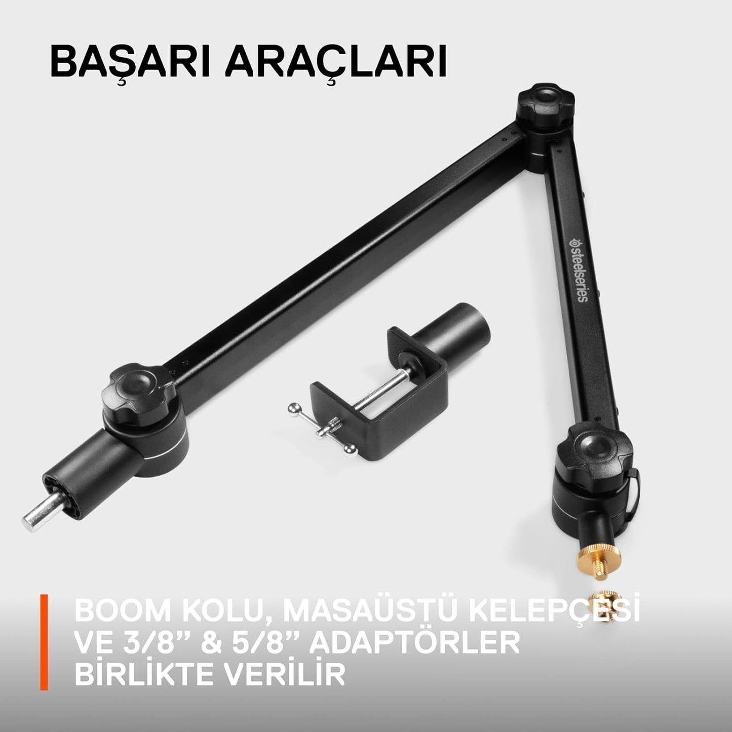 SteelSeries 60474 Alias Pro Mic Boom Arm for Streaming