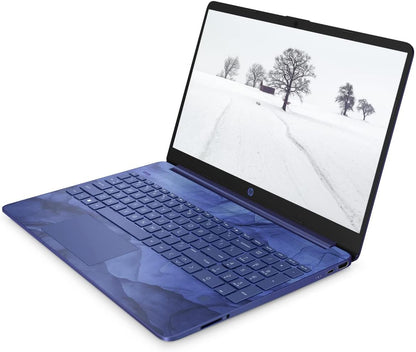 HP 15" Laptop: Renewed Celeron Quad-Core, Fast WiFi