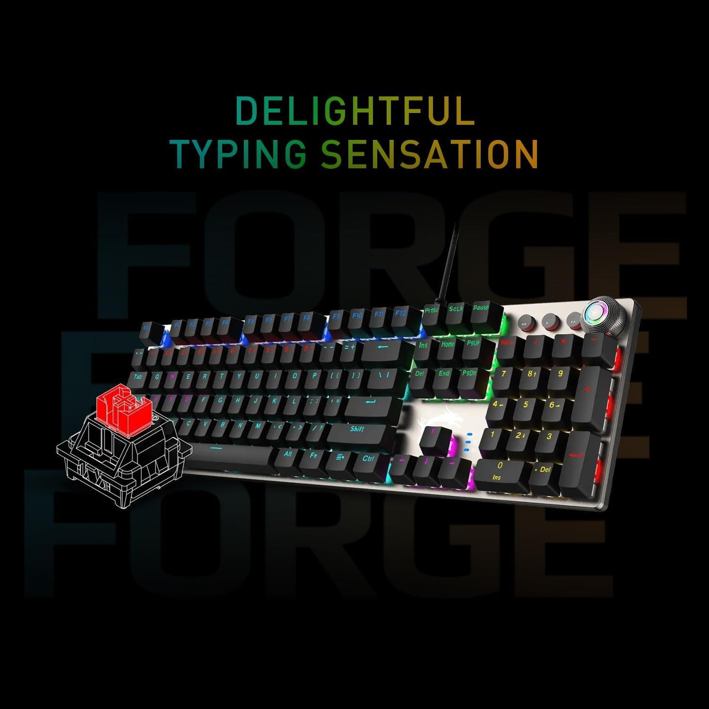 MSI FORGEGK310C Gaming Keyboard & Mouse Combo