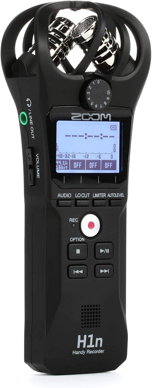 Zoom H1n Portable Recorder Stereo Microphones Audio