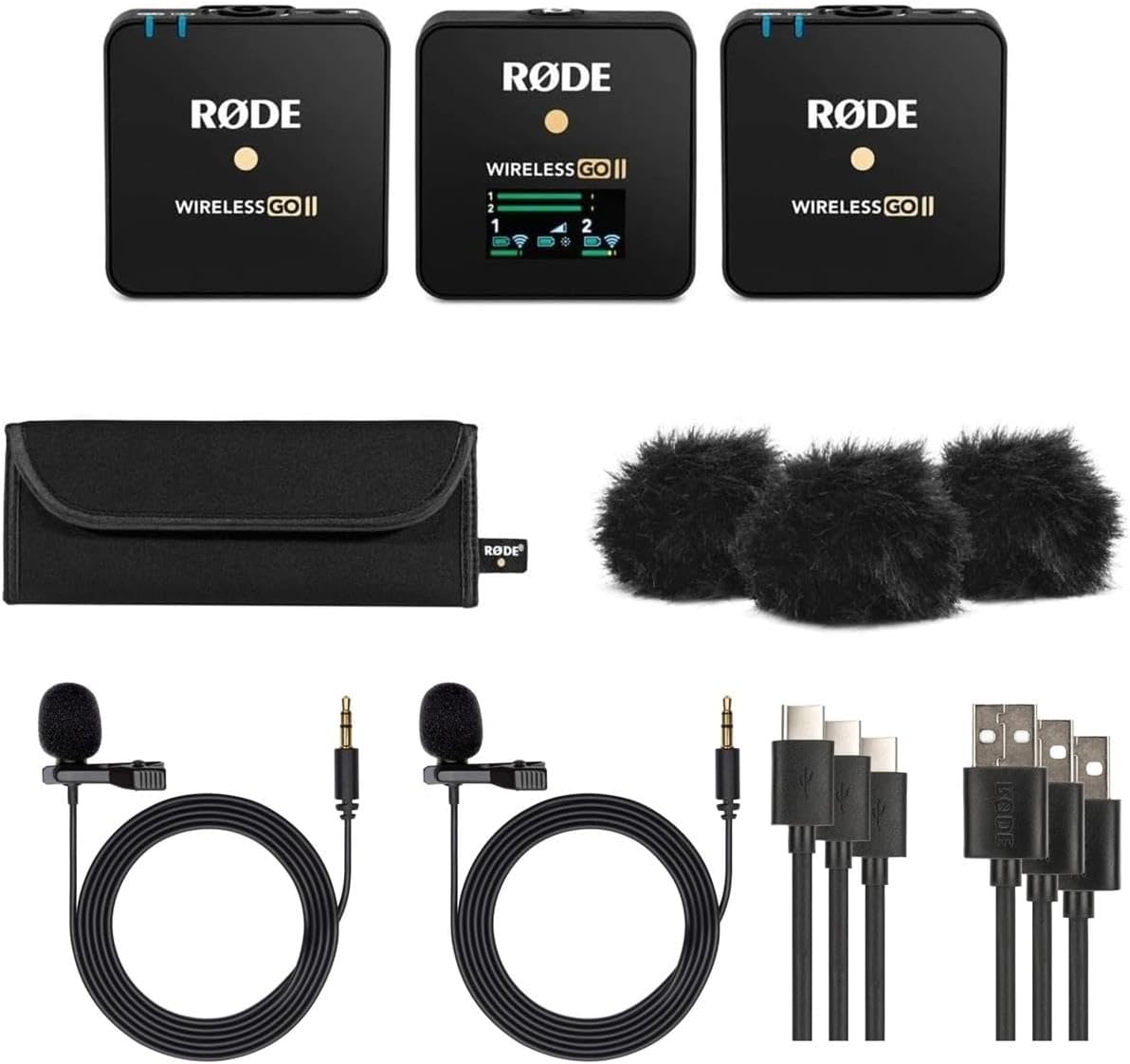 Rode Wireless GO II Dual Channel Microphone System + Lavalier