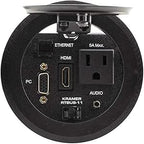 Kramer Electronics RTBUS-11 Round Table Mount Multi-Connection