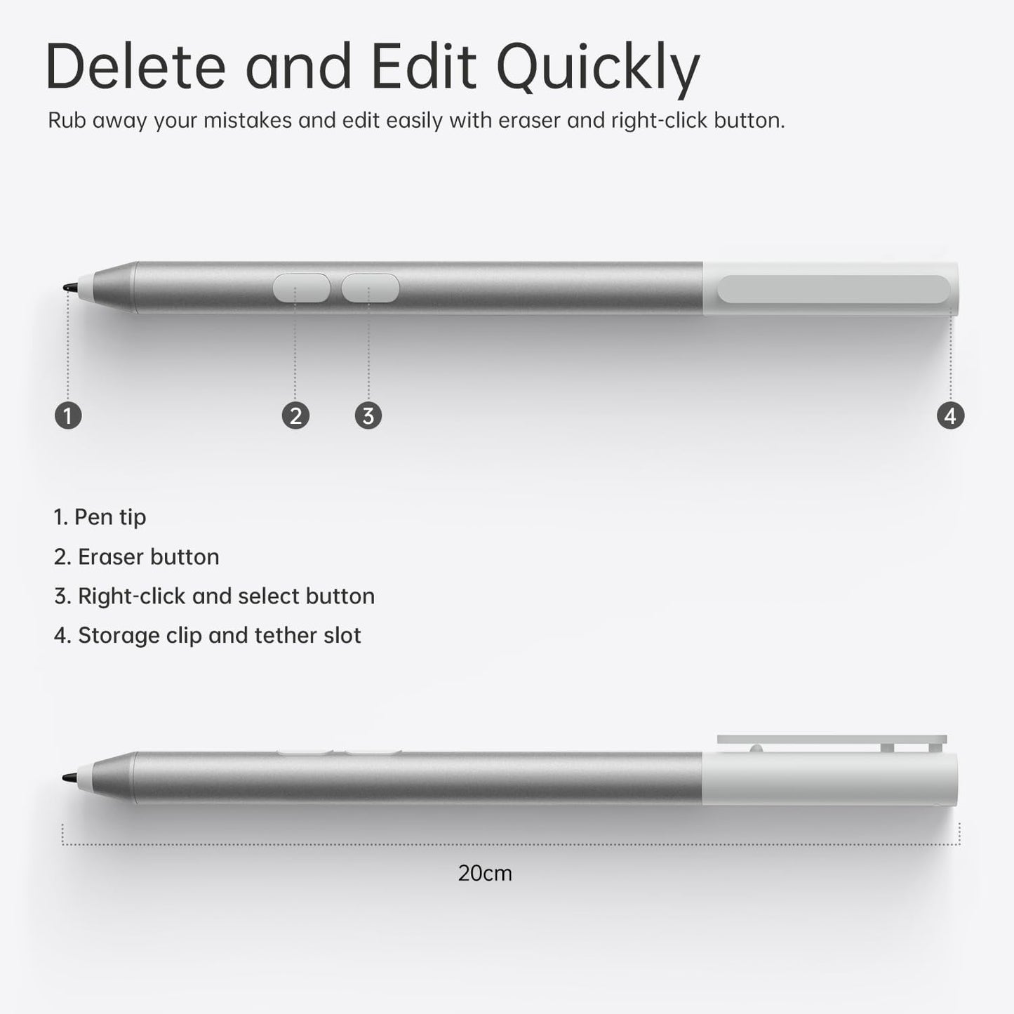 Microsoft Surface Pen 1896 Platinum Stylus