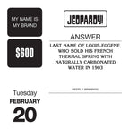 Sony Jeopardy! 2018 Trivia Day-to-Day Calendar