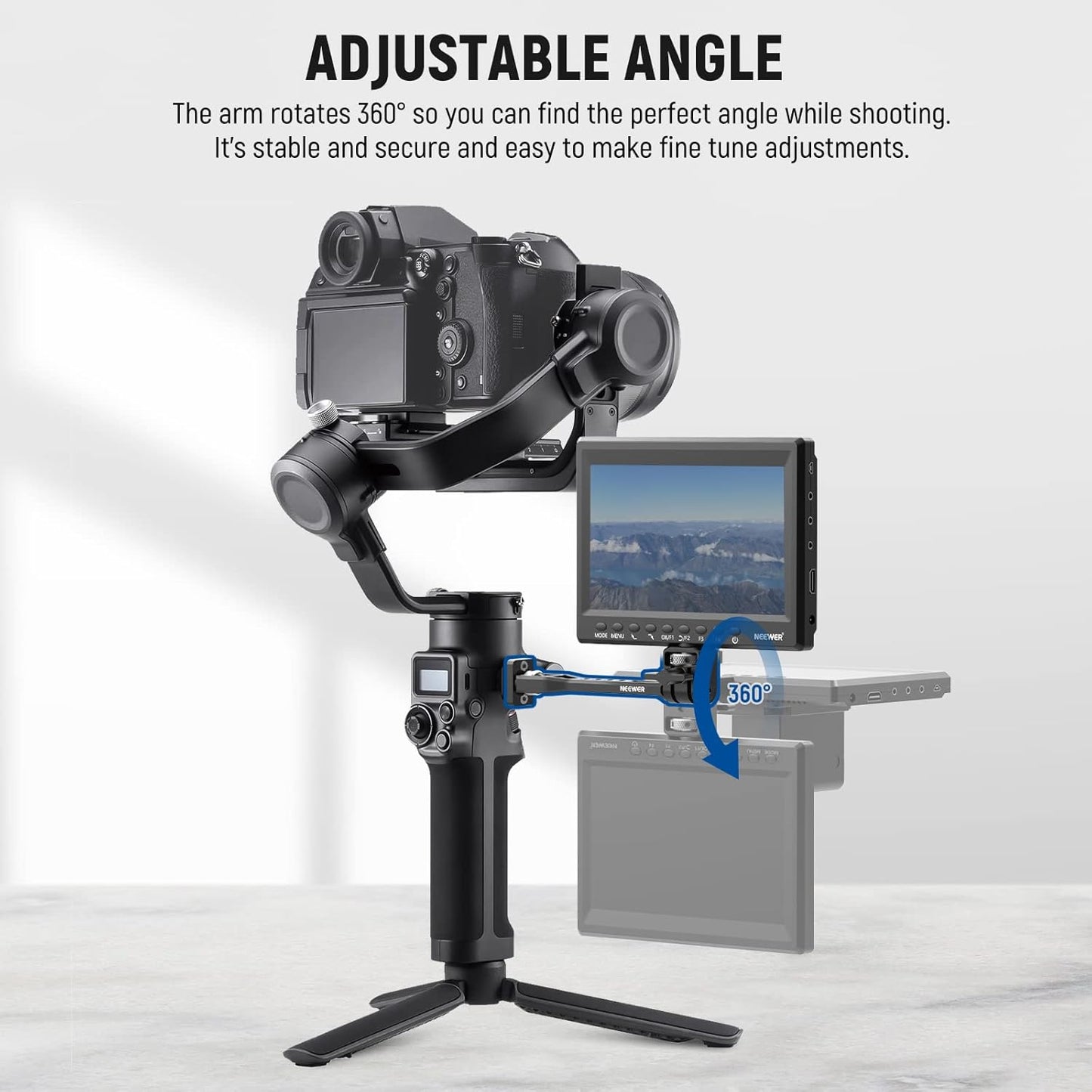 Neewer 10102340 Adjustable Field Monitor Mount