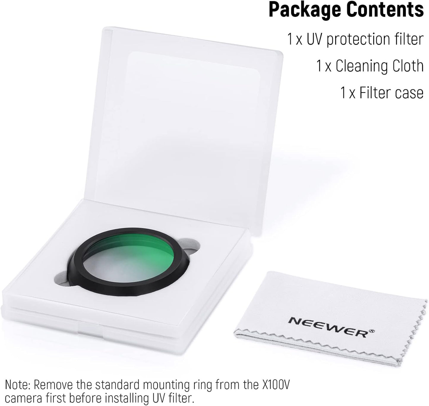 Neewer 10102285 UV Protection Filter for Fujifilm X100 Series