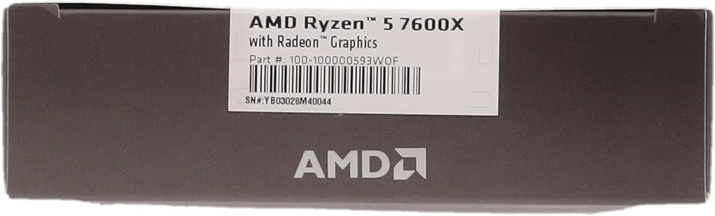 AMD RYZEN 5 7600X 6-Core Unlocked Desktop Processor
