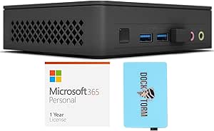 Intel BNUC11ATKC40001 NUC Mini PC Celeron 8GB 1TB SSD Win 10 + MS 365